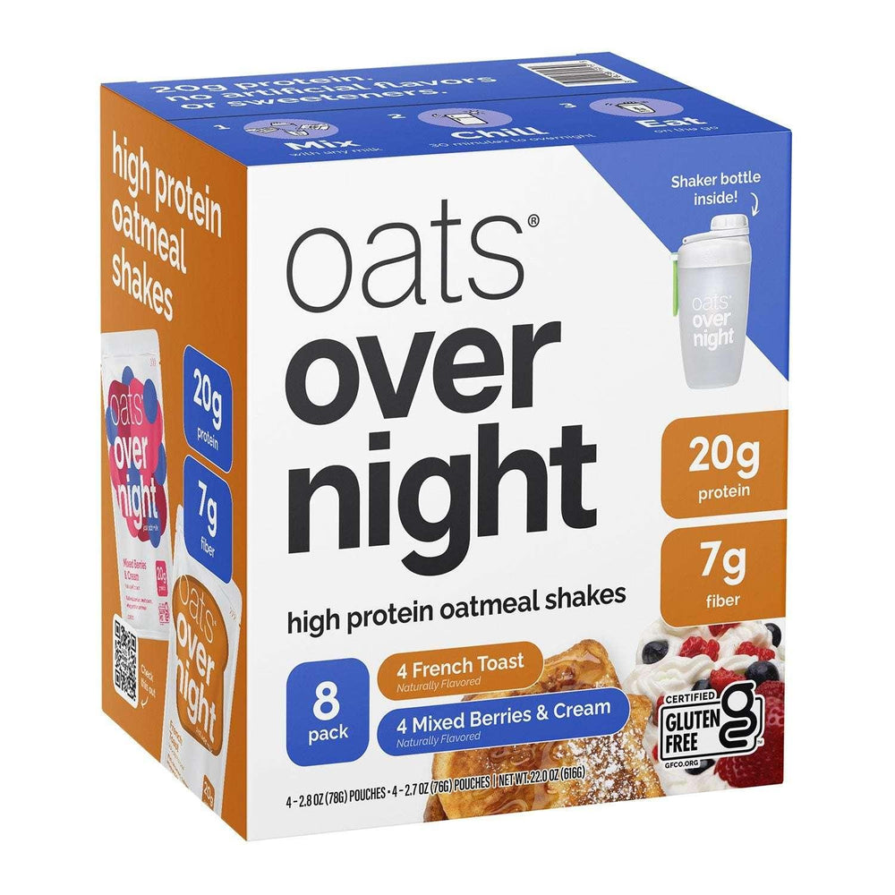 Oats Overnight High Protein Oatmeal Shake Variety Pack, 8 pk. - USA MEGA SHOP