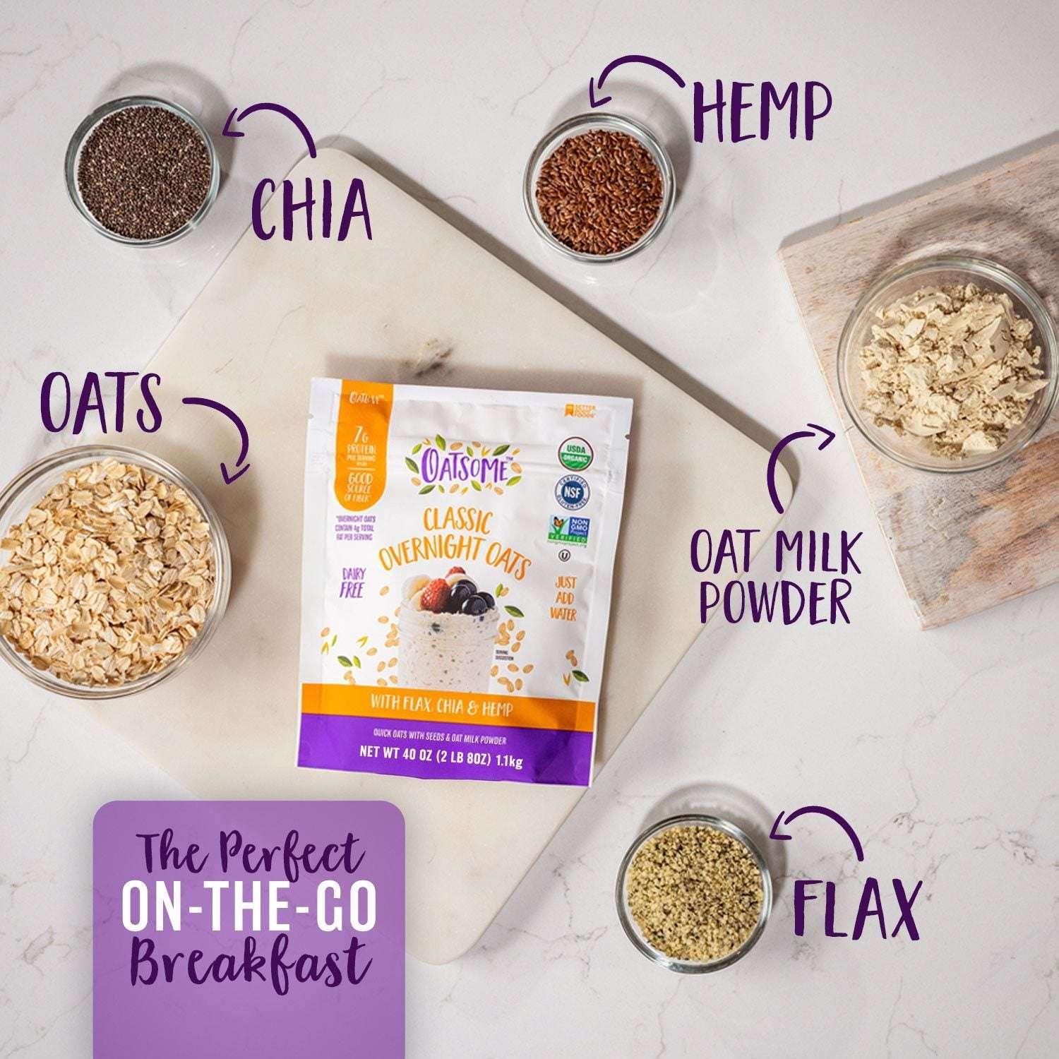 Oatsome Classic Overnight Oats, 2.5 lbs. - USA MEGA SHOP