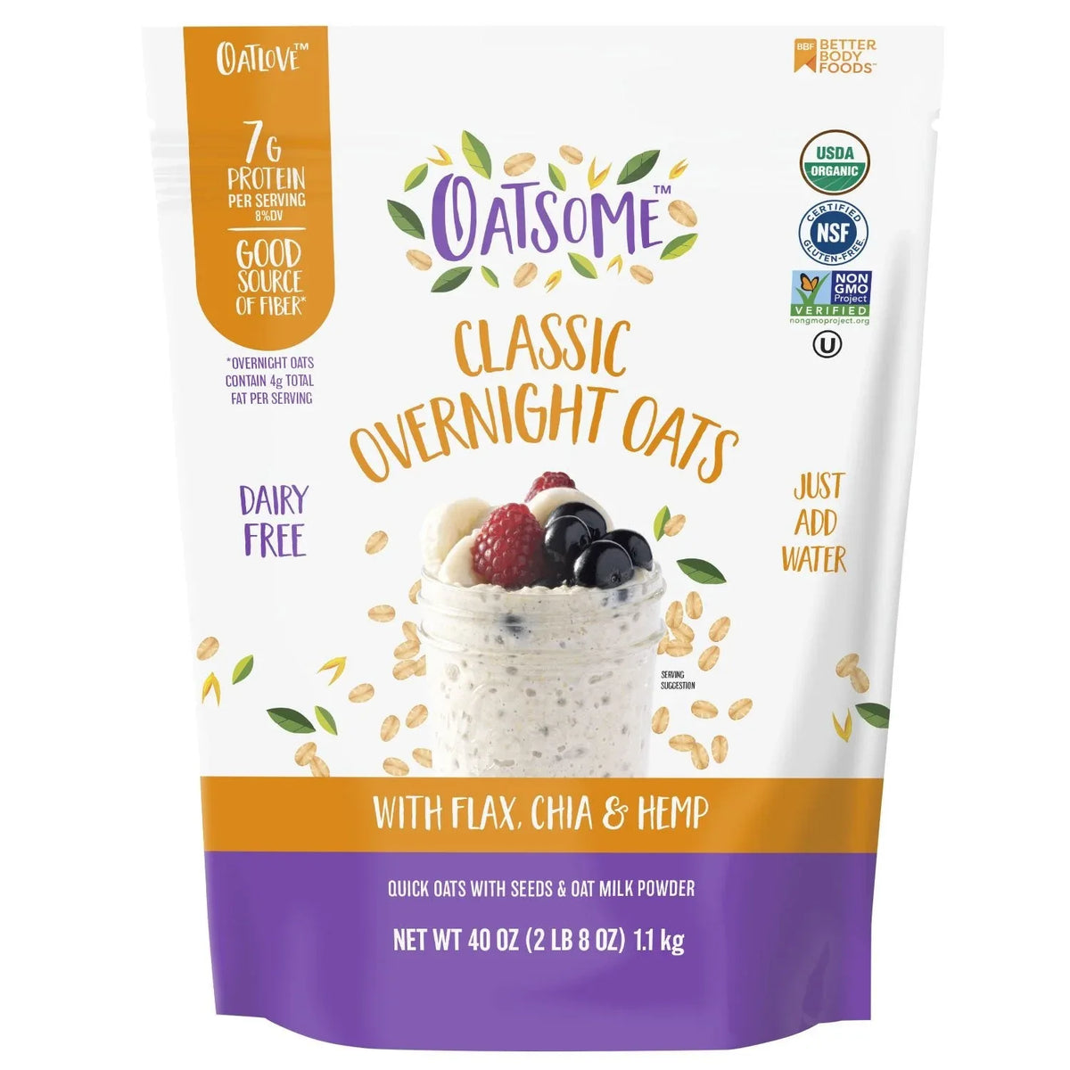 Oatsome Classic Overnight Oats, 2.5 lbs. - USA MEGA SHOP