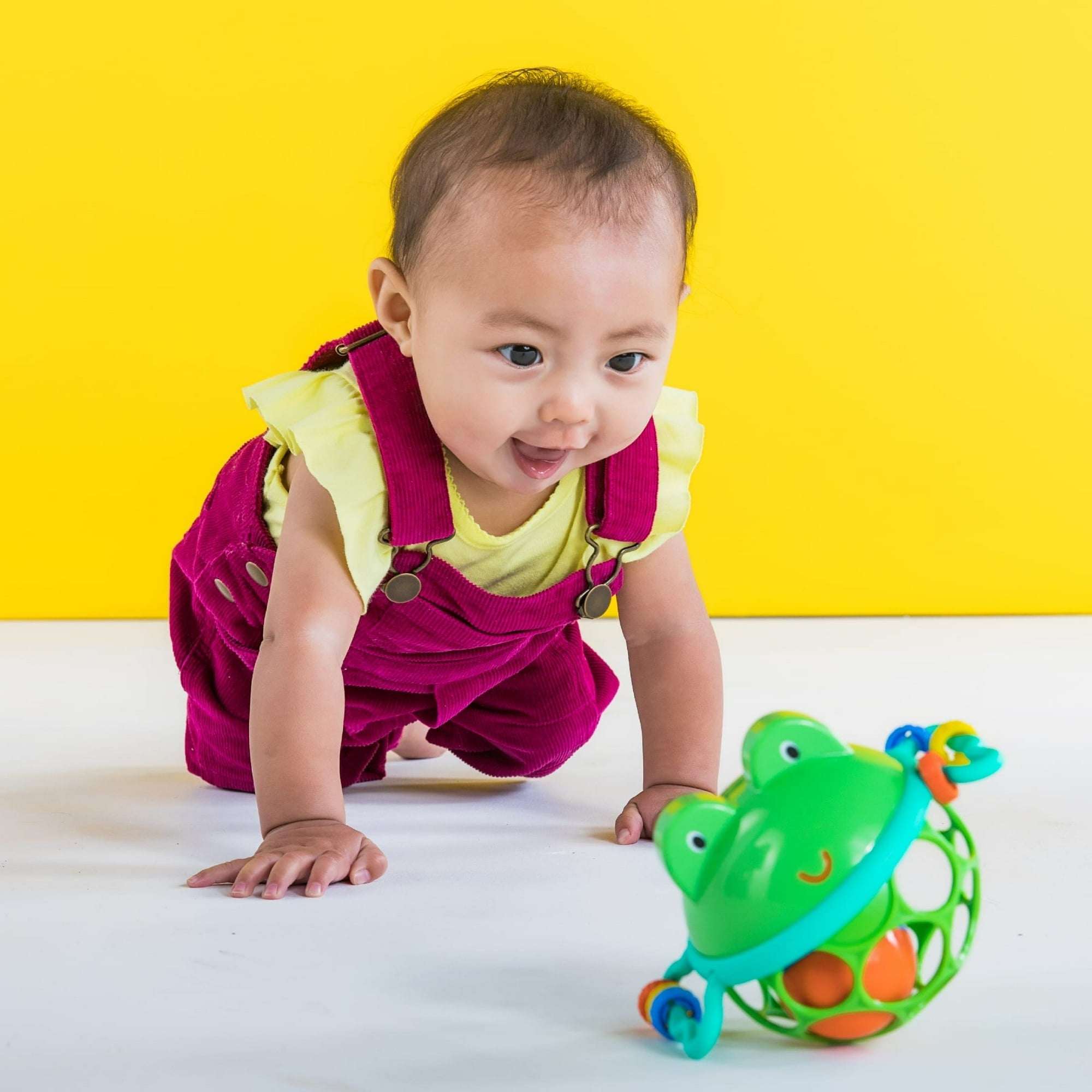 Oball Easy Grasp Jingle & Shake Pal Infant Toy Rattle, Green, Unisex, Ages 0 Months +