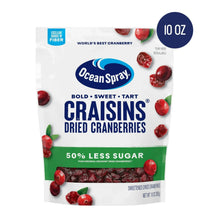 Ocean Spray Craisins dried cranberries 10 oz pouch, 50% less sugar