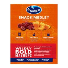 Ocean Spray Mango Cran Snack Medley box back with snack medley details