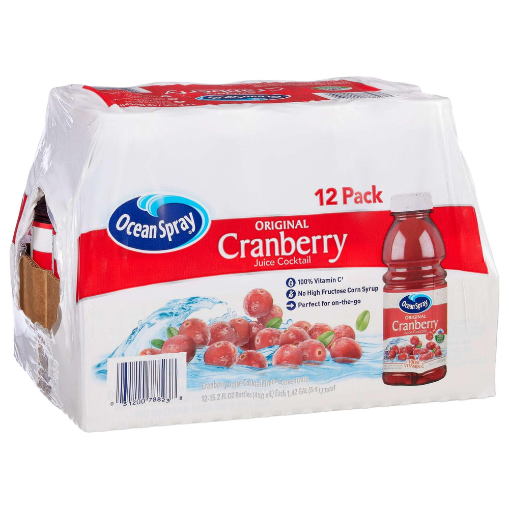 Ocean Spray, Cranberry Juice Cocktail, 15.2 fl oz, 12-Count - USA MEGA SHOP