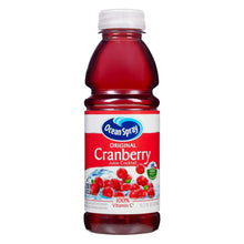 Original cranberry juice cocktail bottle with front label