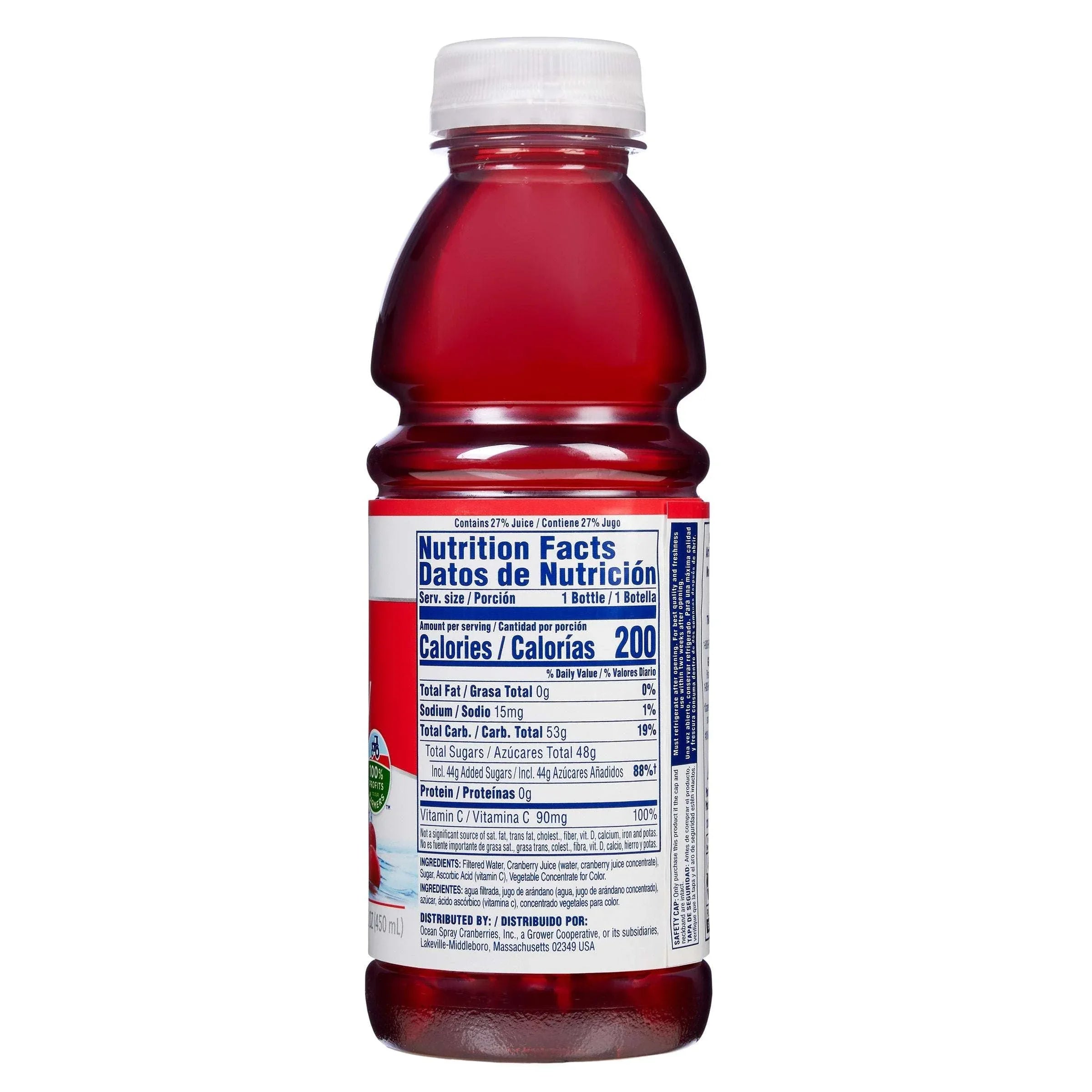 Ocean Spray, Cranberry Juice Cocktail, 15.2 fl oz, 12-Count - USA MEGA SHOP