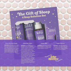 Oilogic, The Gift of Sleep, Baby Sleep Bundle using Essential Oils, Essential Oil Roll on .2 oz, All-Over Wash 9 oz, Calming Cream 5 oz, Linen Mist, 4 oz