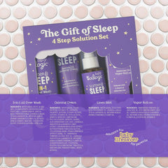 Oilogic, The Gift of Sleep, Baby Sleep Bundle using Essential Oils, Essential Oil Roll on .2 oz, All-Over Wash 9 oz, Calming Cream 5 oz, Linen Mist, 4 oz