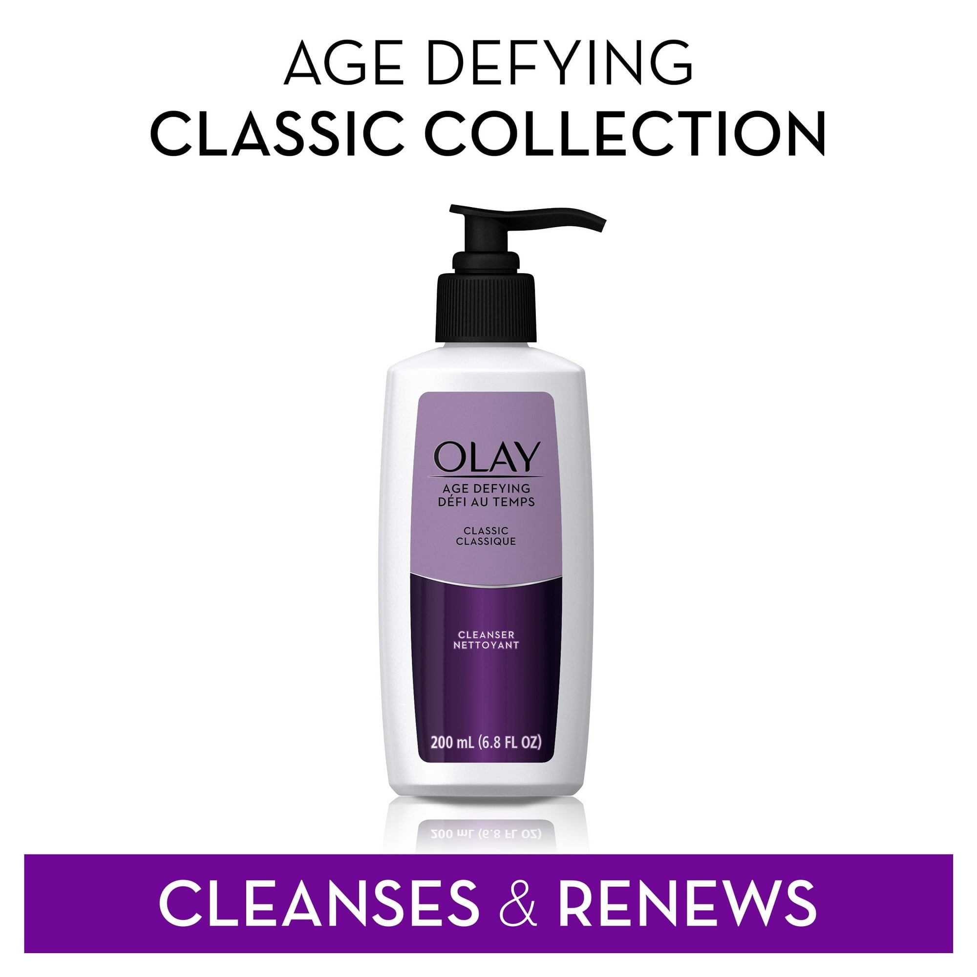 Olay Age Defying Classic Facial Cleanser for All Skin Types, 6.8 fl oz