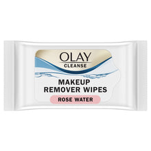 Rose water makeup remover wipes pack, white with Olay Cleanse branding