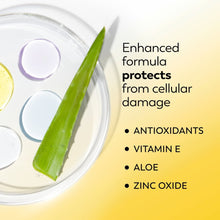 Olay Complete SPF 30 formula concept with aloe leaf on a skin-care dish
