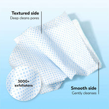 Olay facial cleansing cloth showing smooth and textured sides for gentle cleansing