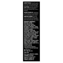 Olay Active Hydrating beauty fluid lotion bottle, back label with directions and ingredients