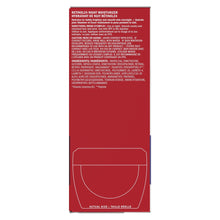 Back panel of OLAY retinol 24 night moisturizer box with ingredients text