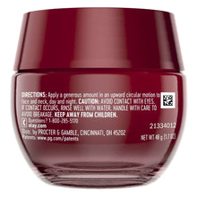 Maroon face cream jar back label with directions and net weight 48 g