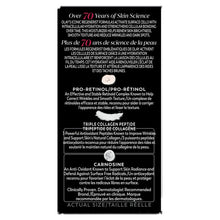 Olay Regenerist Retinol 24 mini night cream back panel with pro-retinol and peptides info.