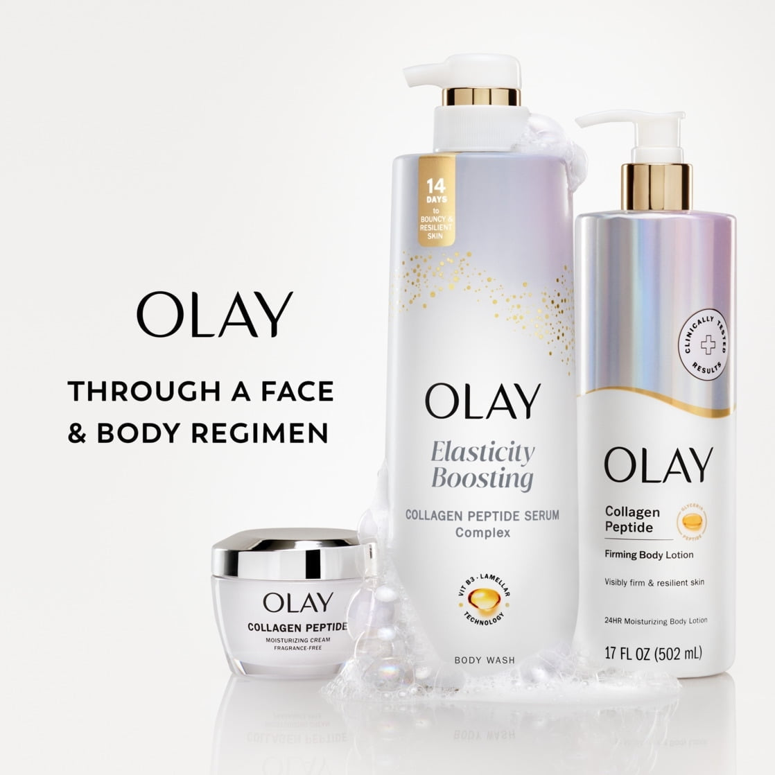 Olay Elasticity Boosting Body Wash with Collagen Peptide Serum Complex, 28 oz