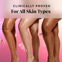 Body wash concept showing lathered legs for all skin types