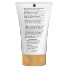 SPF 35 sunscreen tube with back panel directions and ingredients
