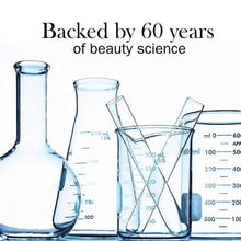 Skincare lab glassware with measuring beaker and flask