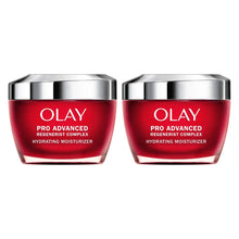 Hydrating face moisturizer jars, OLAY Pro Advanced with red cream, 2-pack