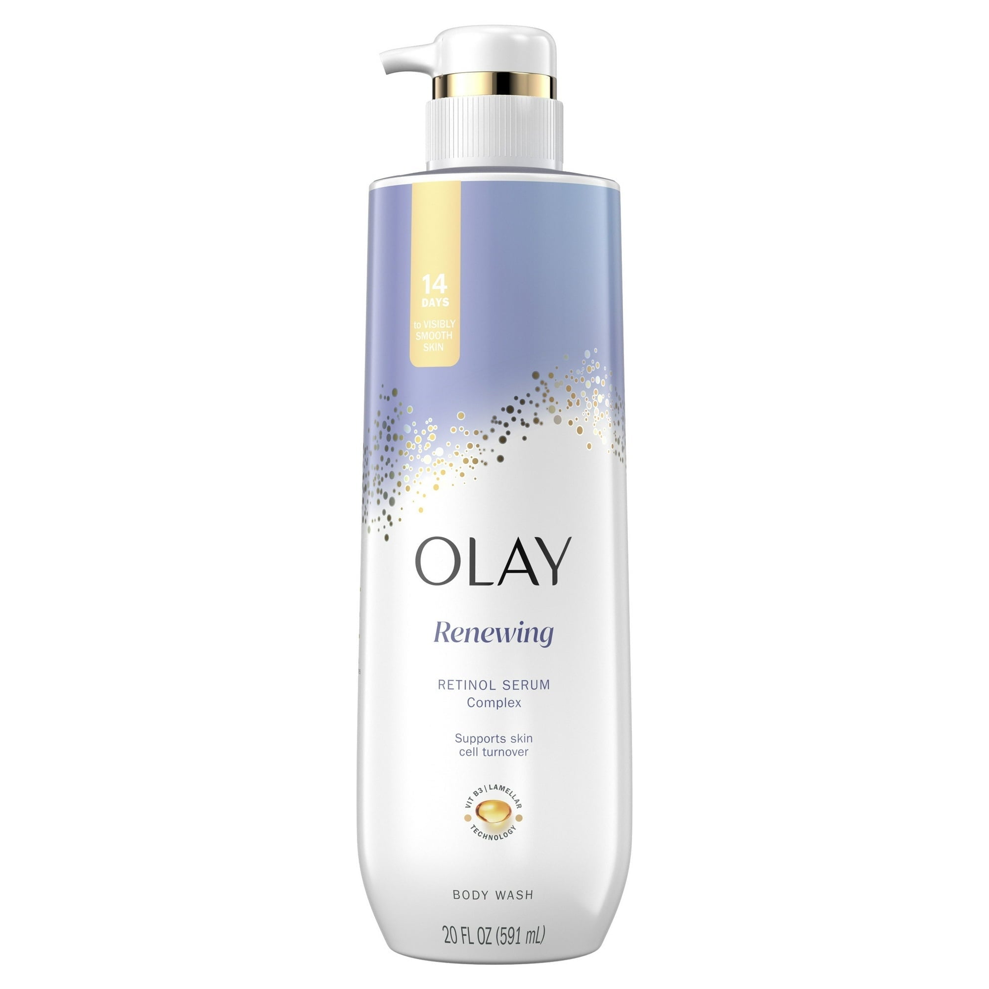 Olay Renewing Body Wash for Women, Nighttime, Retinol, 20 fl oz