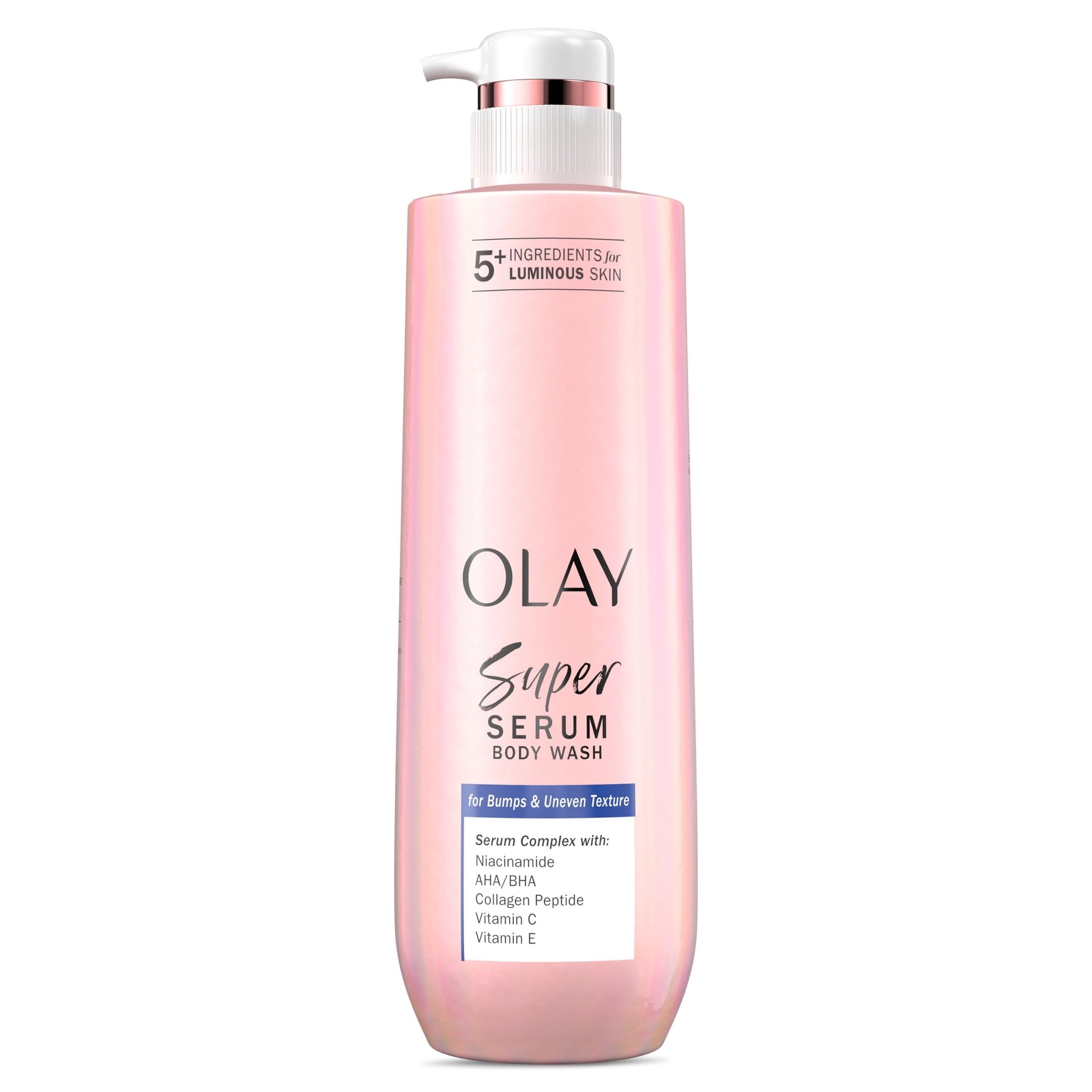 Olay Super Serum Body Wash for Bumps & Uneven Textured Skin, 20oz, Serum Complex for Luminous Skin