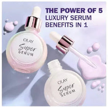 Skincare serum bottles and round jars with rose-gold caps, shown together