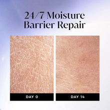 Skin comparison panels showing texture change labeled Day 0 and Day 14