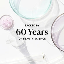 Backed by 60 Years of beauty science text on body wash packaging