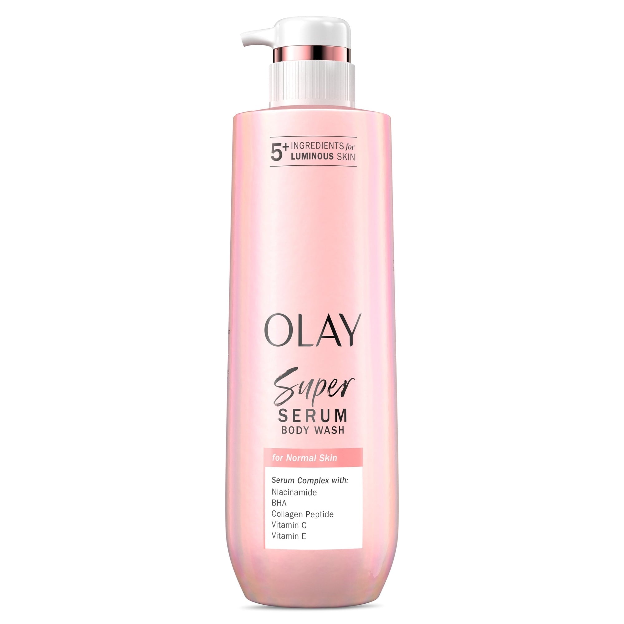 Olay Super Serum Body Wash for Extra Dry Skin, 20 fl oz, Serum Complex for Luminous Skin