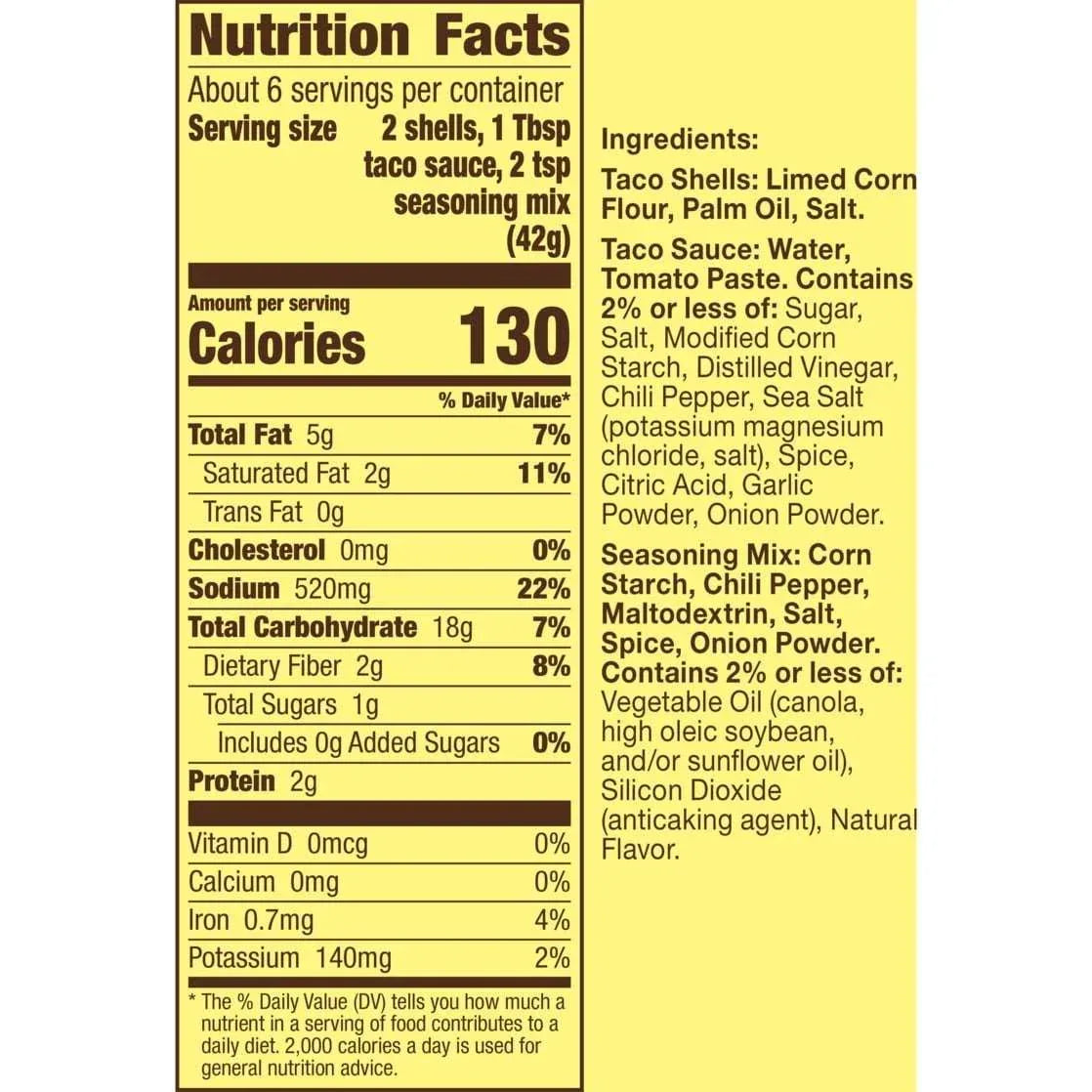 Old El Paso Crunchy Taco Dinner Kit, Easy Meal Prep, 12 Count, 8.8 oz - USA MEGA SHOP
