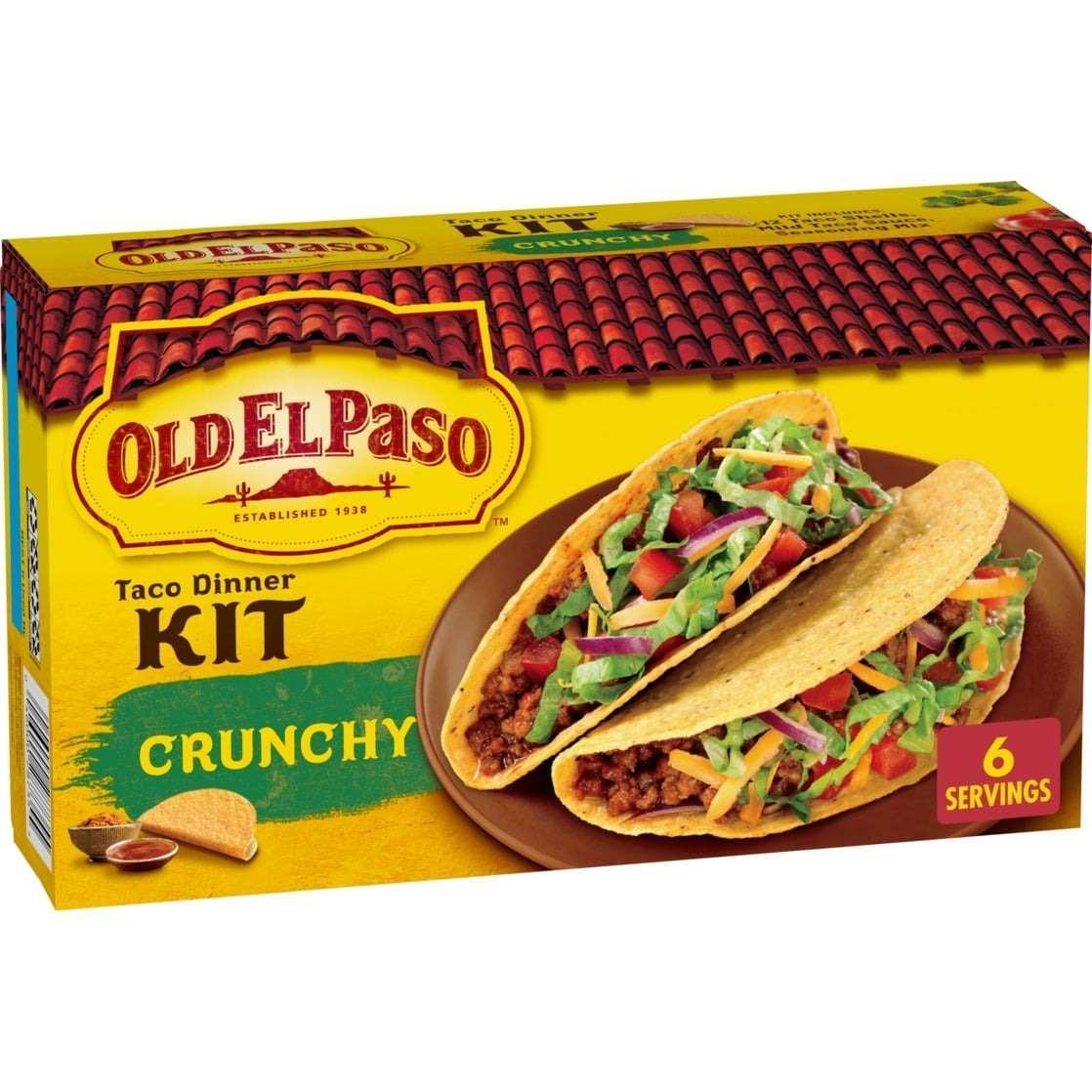 Old El Paso Crunchy Taco Dinner Kit, Easy Meal Prep, 12 Count, 8.8 oz - USA MEGA SHOP