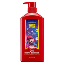 Old Spice Cosmic Quest 2-in-1 shampoo and conditioner bottle, red