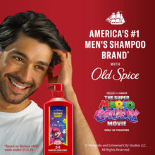 Old Spice Cosmic Quest 2-in-1 shampoo and conditioner bottle with smiling man