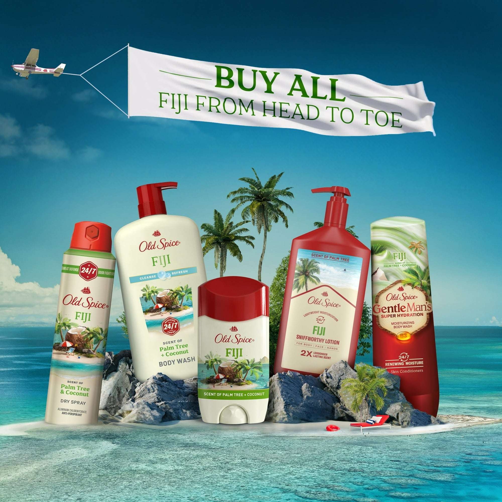 Old Spice Body Wash for Men, Fiji with Palm Tree, 30 fl oz