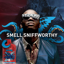 Old Spice Krakengard body wash bottle, red pump bottle with octopus graphic