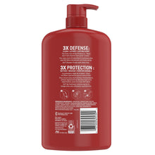 Old Spice body wash bottle with red pump, 33.4 oz