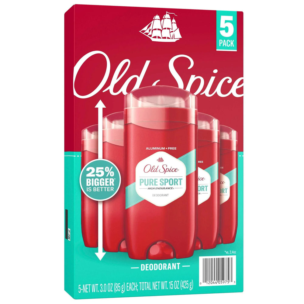 Old Spice Deodorant for Men, Pure Sport High Endurance, 3 oz, 5-pack - USA MEGA SHOP