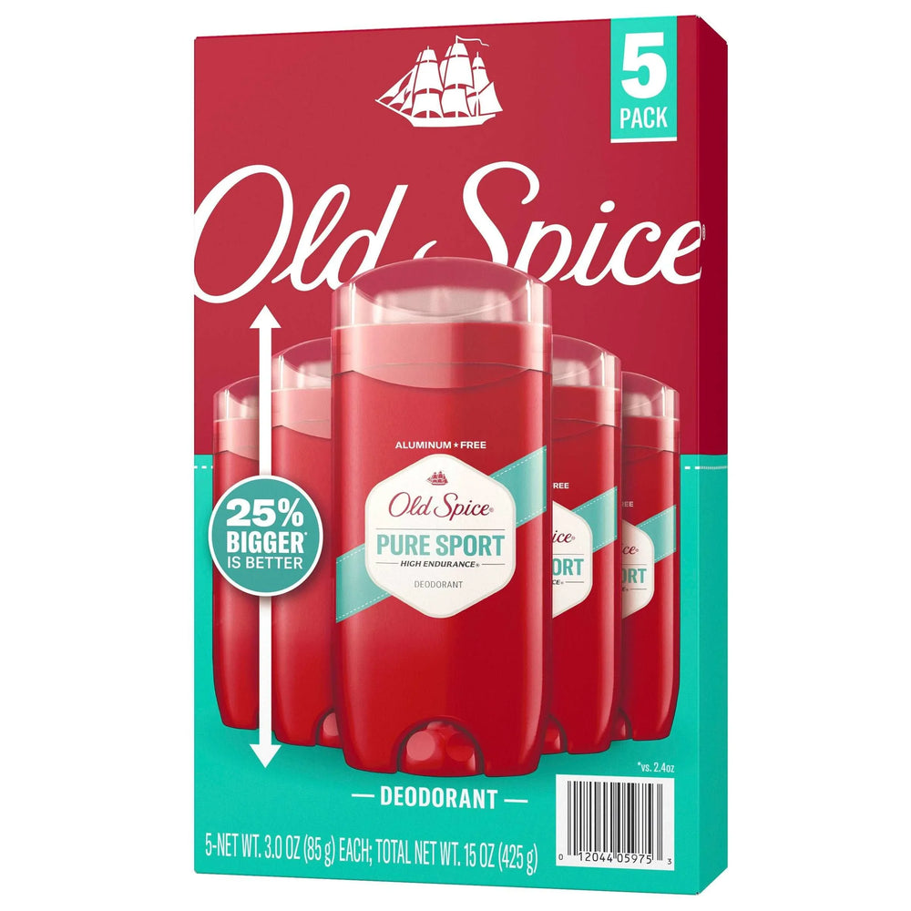 Old Spice Deodorant for Men, Pure Sport High Endurance, 3 oz, 5-pack - USA MEGA SHOP