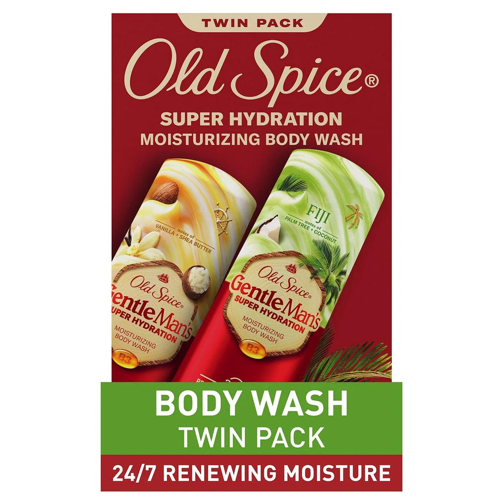 Old Spice Gentle Man's Super Hydration Body Wash, 20 fl. oz., 2pk. - USA MEGA SHOP