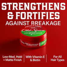 Old Spice Lightweight Cream styling jar with red lid and matte finish label