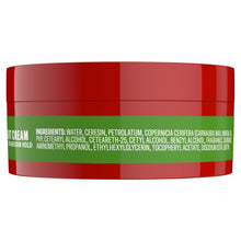 Old Spice Lightweight Cream jar back view with ingredient text on red container