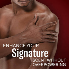 Old Spice body wash scent-free claim shown on a shirtless model scene
