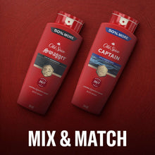 Old Spice body wash bottles, red mix-and-match set with Swagger and Captain