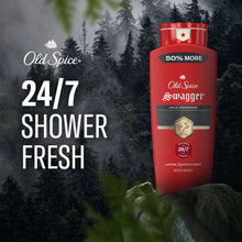 Old Spice Swagger body wash bottle, red 24 oz