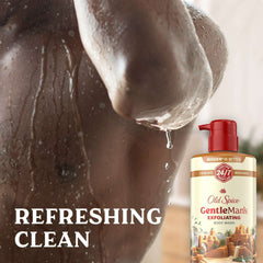Old Spice Men's Body Wash for Men, Brown Sugar and Cocoa Butter, 24/7 Shower Fresh, 18 oz, Exfoliation + Moisturization, 26oz