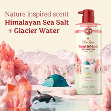 Old Spice Gentleman's exfoliating body wash bottle with nature inspired Himalayan Sea Salt scent