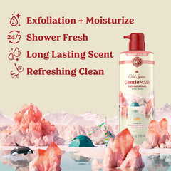 Old Spice Men's Body Wash for Men, Himalayan Sea Salt , 24/7 Shower Fresh, 18 oz, Exfoliation + Moisturization, 26oz