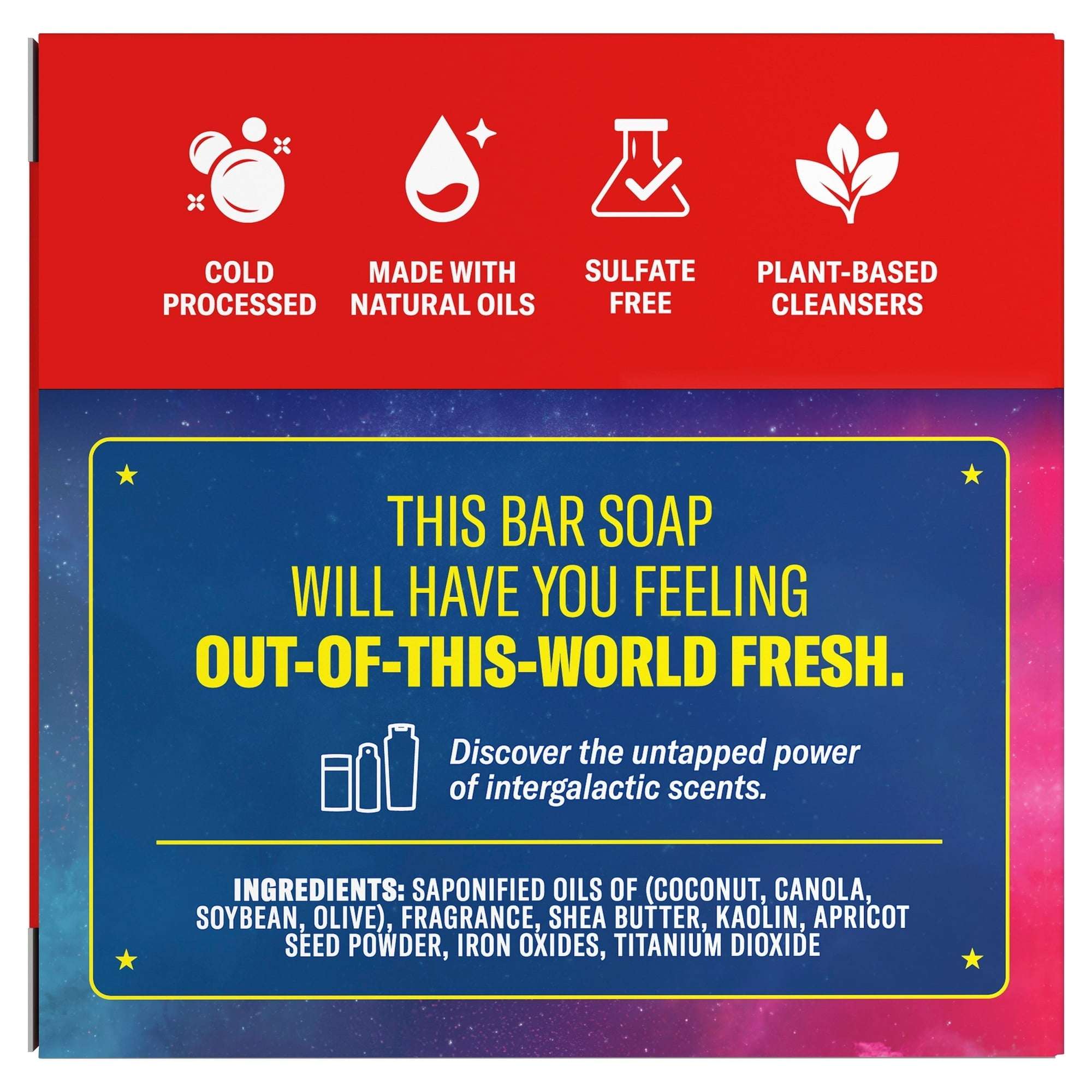 Old Spice Men's Cold Processed Bar Soap, Cosmic Quest, Old Spice x The Super Mario Galaxy Movie, 5 oz