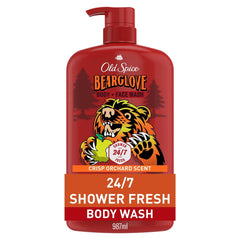 Old Spice Men's Body Wash, Bearglove, Long Lasting Lather, 33.4 fl oz